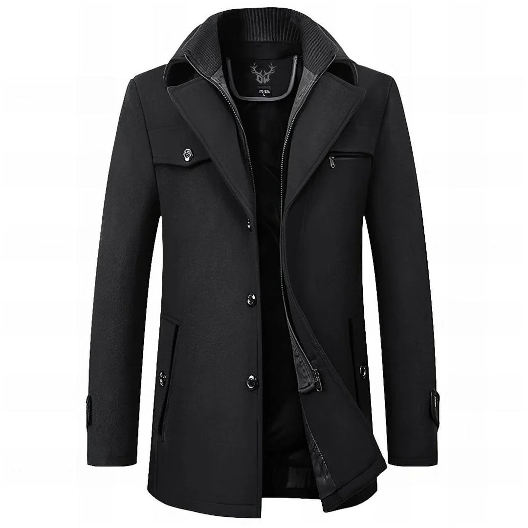 Alaric | Herre Vinterfrakke Klassisk Snit - Black - Image 1