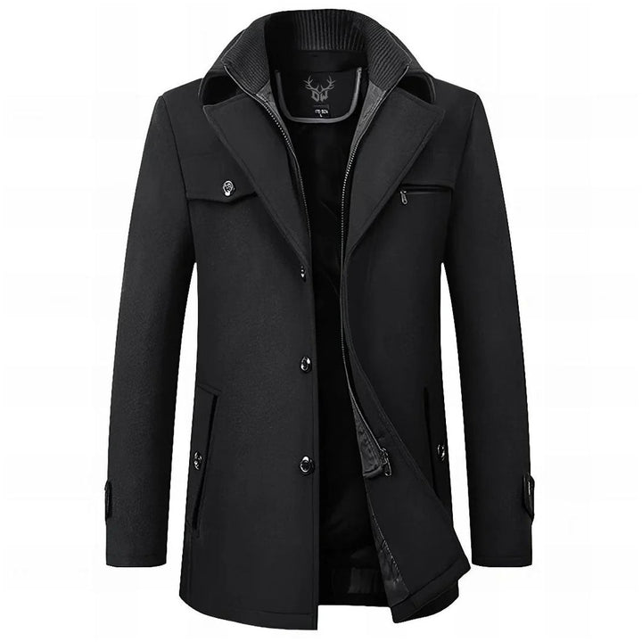 Alaric | Herre Vinterfrakke Klassisk Snit - Black - Image 1