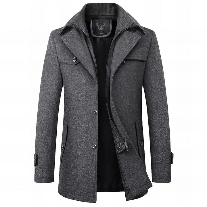 Alaric | Herre Vinterfrakke Klassisk Snit - Black - Image 2