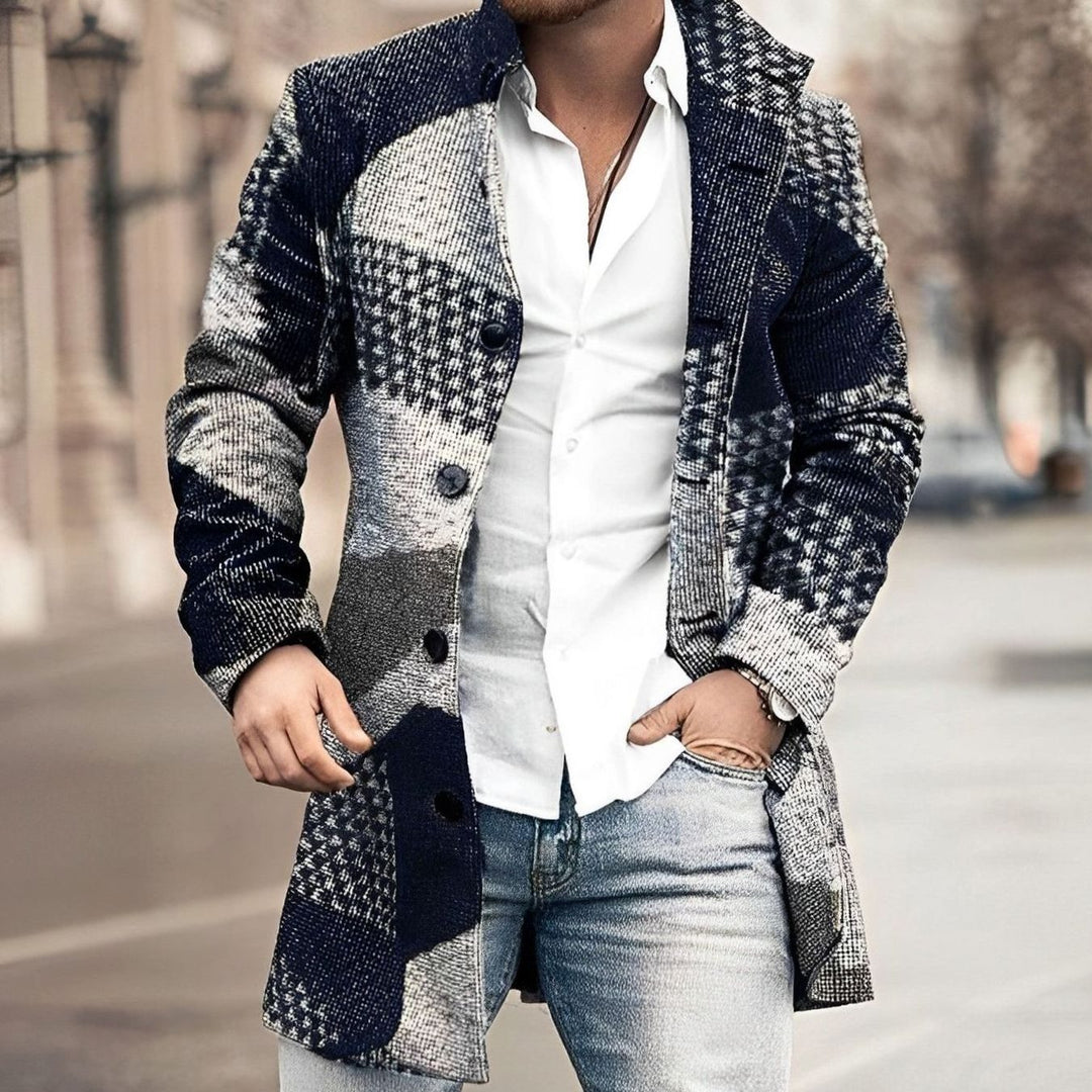 Aldric | Herre Lang Overfrakke Enkeltknappet - Image 3