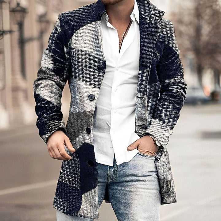 Aldric | Herre Lang Overfrakke Enkeltknappet - Image 3