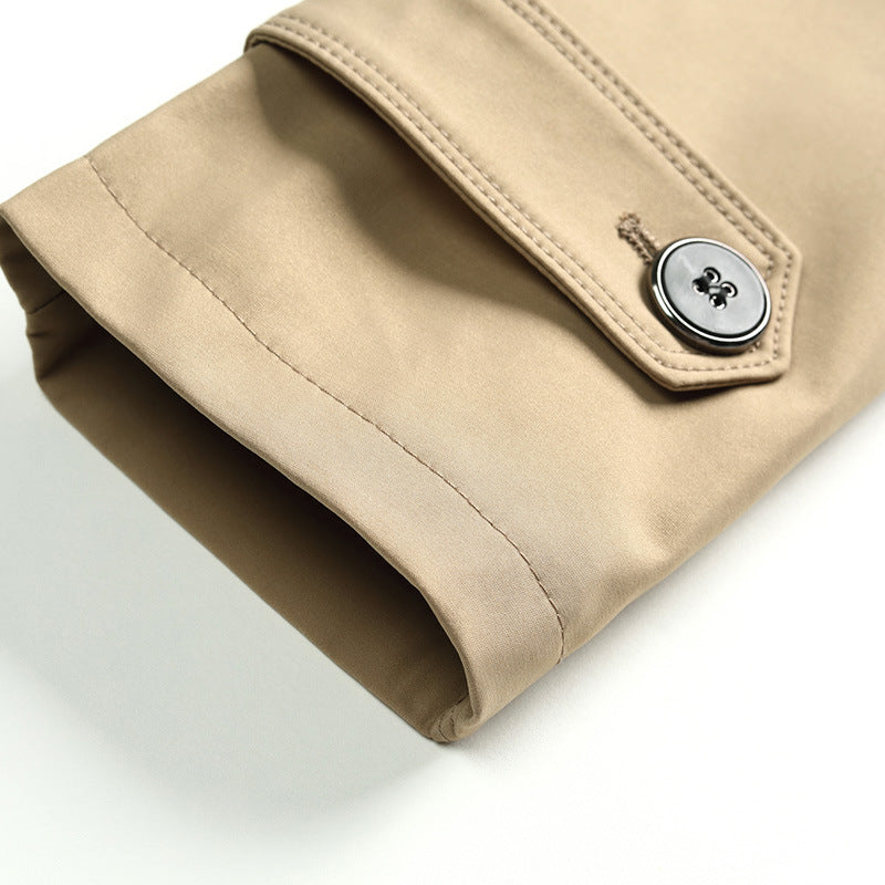 Arvid | Herre Trenchcoat Slim Fit Frakke - Dark Grey - Image 2