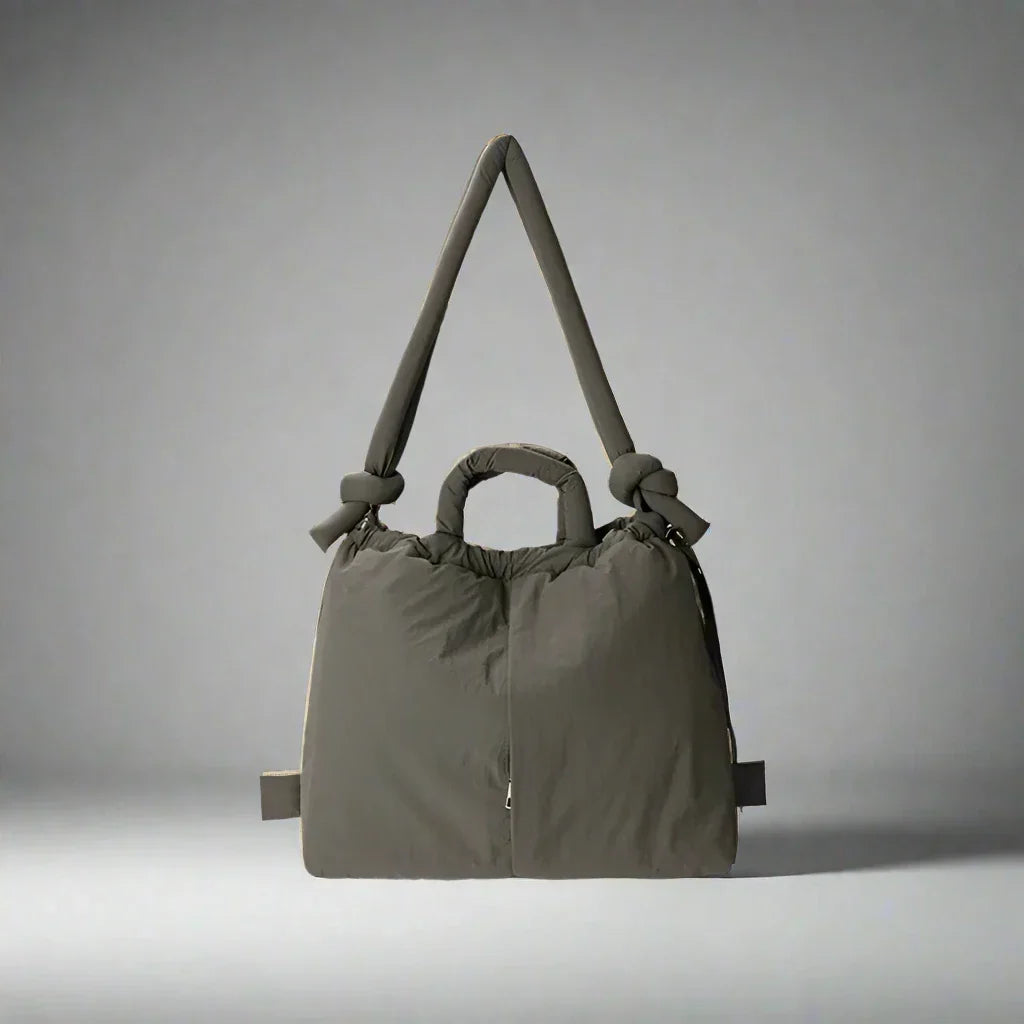 Astoria | Dame Quiltet Puffer Skulderpose - Beige - Image 9