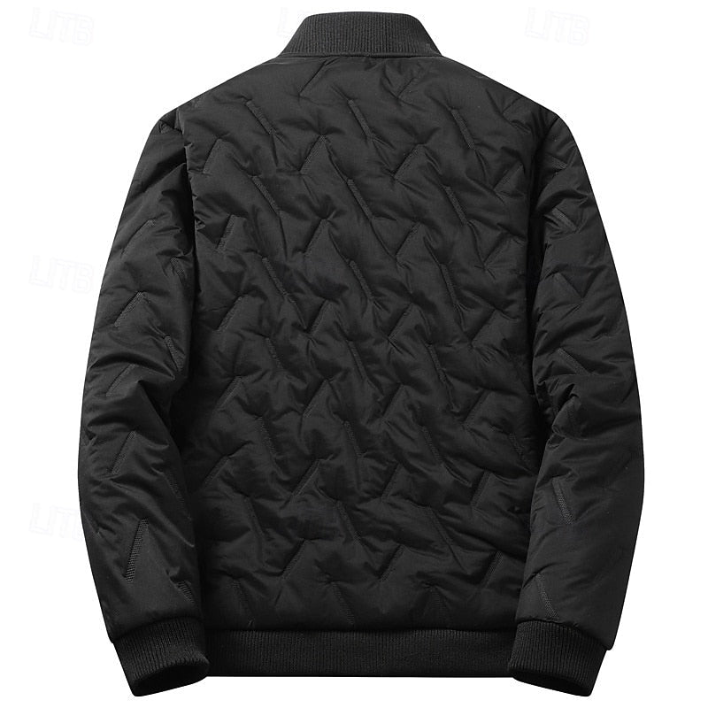 Birk | Herre Vinterjakke Fleece-Foret Bomberjacke - Dark Grey - Image 6