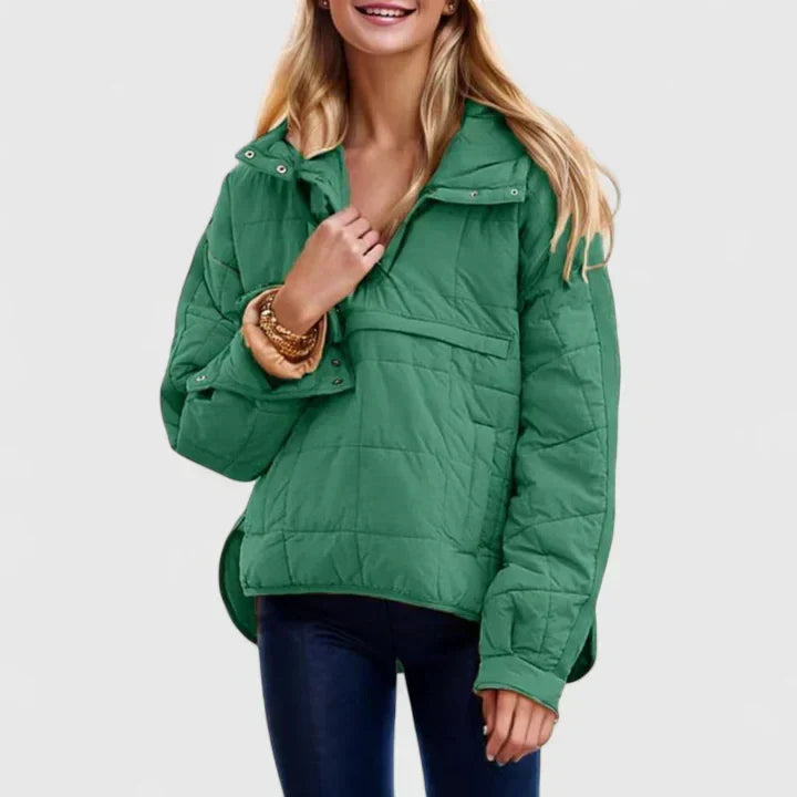 Birthe | Dame Quiltet Vinterjakke Pullover - Image 1