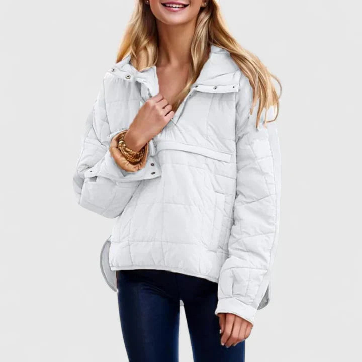 Birthe | Dame Quiltet Vinterjakke Pullover - Image 4