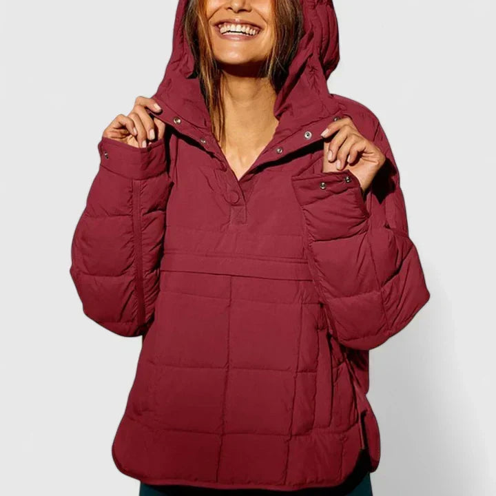Birthe | Dame Quiltet Vinterjakke Pullover - Image 7