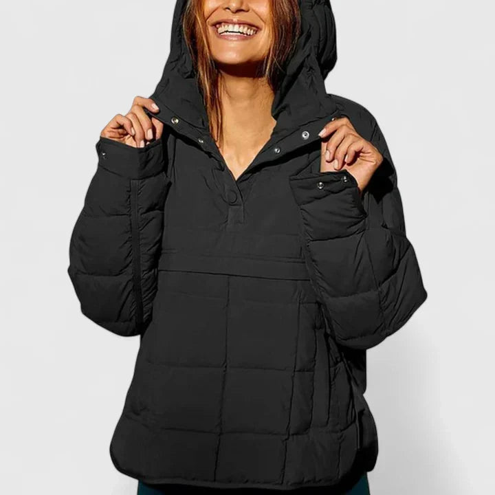 Birthe | Dame Quiltet Vinterjakke Pullover - Image 8