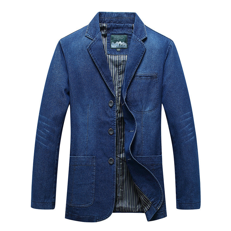 Dolvarn | Herre jeansblazer sakkostil - Blue - Image 5