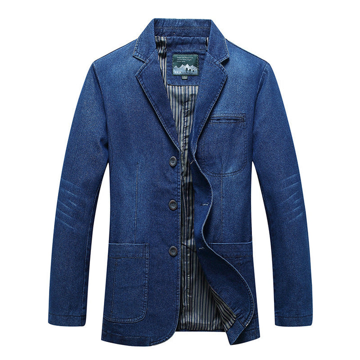 Dolvarn | Herre jeansblazer sakkostil - Blue - Image 5