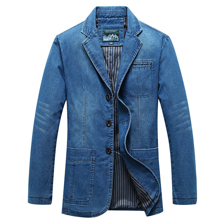 Dolvarn | Herre jeansblazer sakkostil - Blue - Image 6
