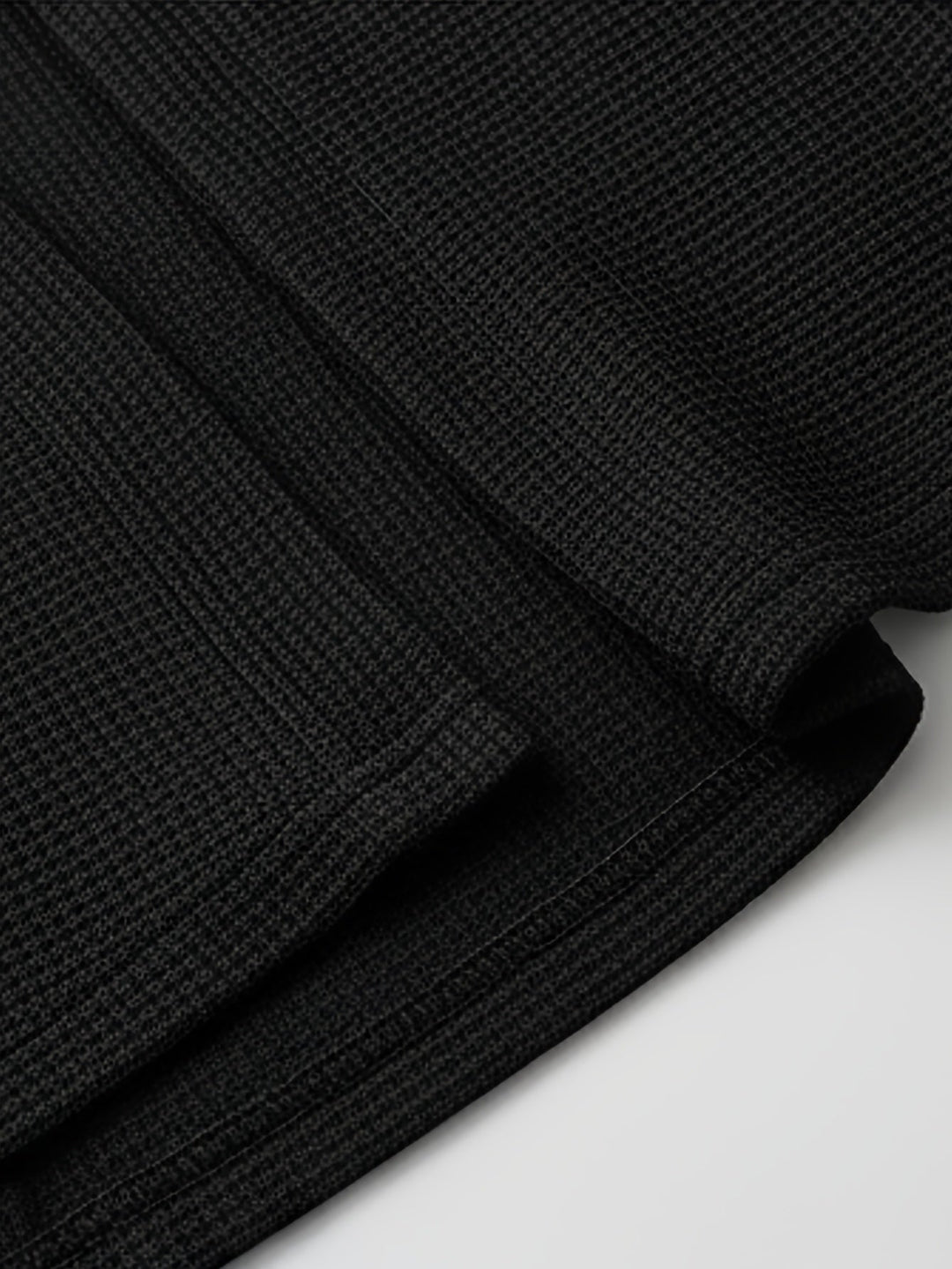 Edbert | Herre Strik Cardigan Åben Front - Black - Image 6