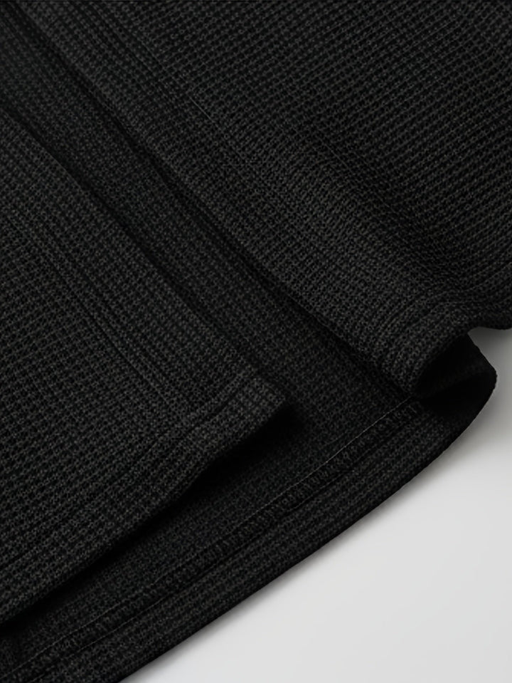 Edbert | Herre Strik Cardigan Åben Front - Black - Image 6