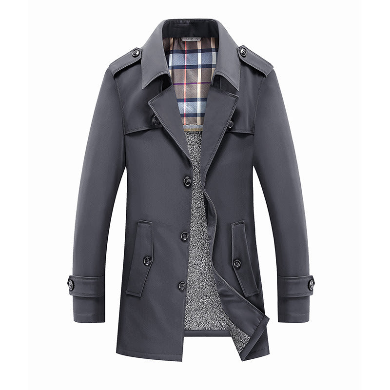 Edvard | Herre vinterfrakke med varm fleece-inderforing - Image 11
