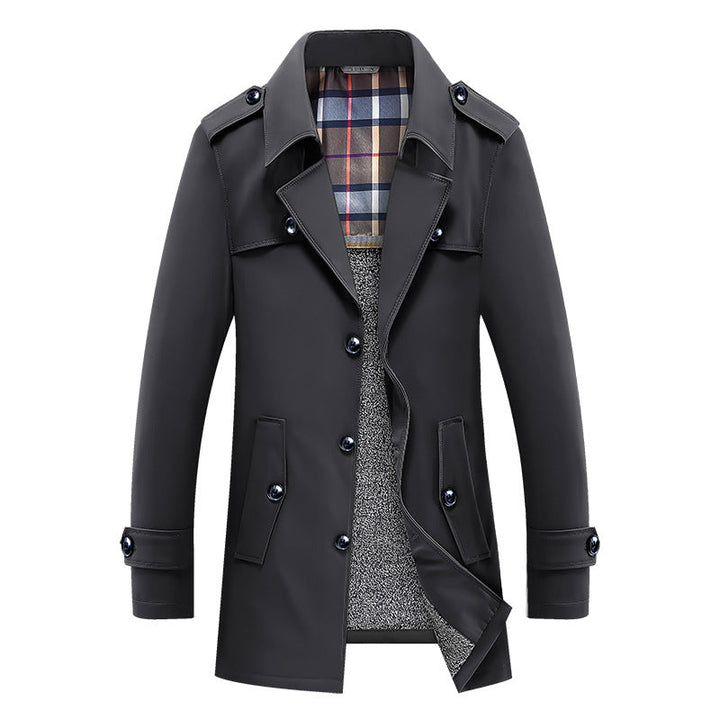Edvard | Herre vinterfrakke med varm fleece-inderforing - Image 6