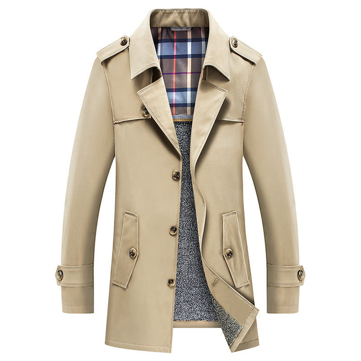 Edvard | Herre vinterfrakke med varm fleece-inderforing - Image 7