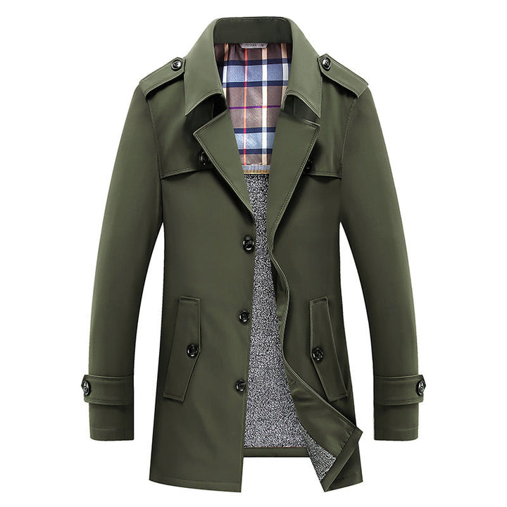 Edvard | Herre vinterfrakke med varm fleece-inderforing - Image 8