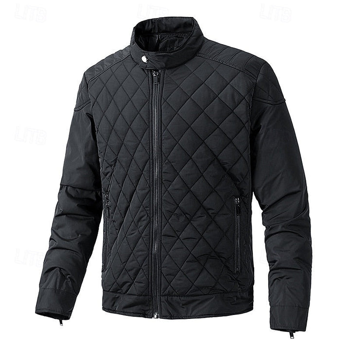 Edvard | Herre Vinterjakke med Stehkrave - Black - Image 1
