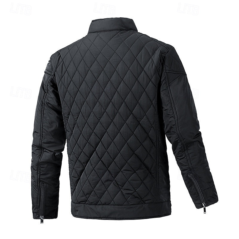 Edvard | Herre Vinterjakke med Stehkrave - Black - Image 2