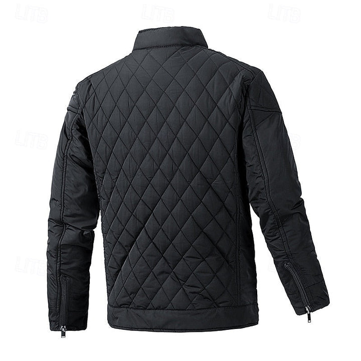 Edvard | Herre Vinterjakke med Stehkrave - Black - Image 2