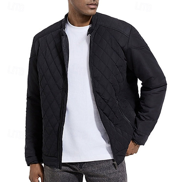 Edvard | Herre Vinterjakke med Stehkrave - Black - Image 6