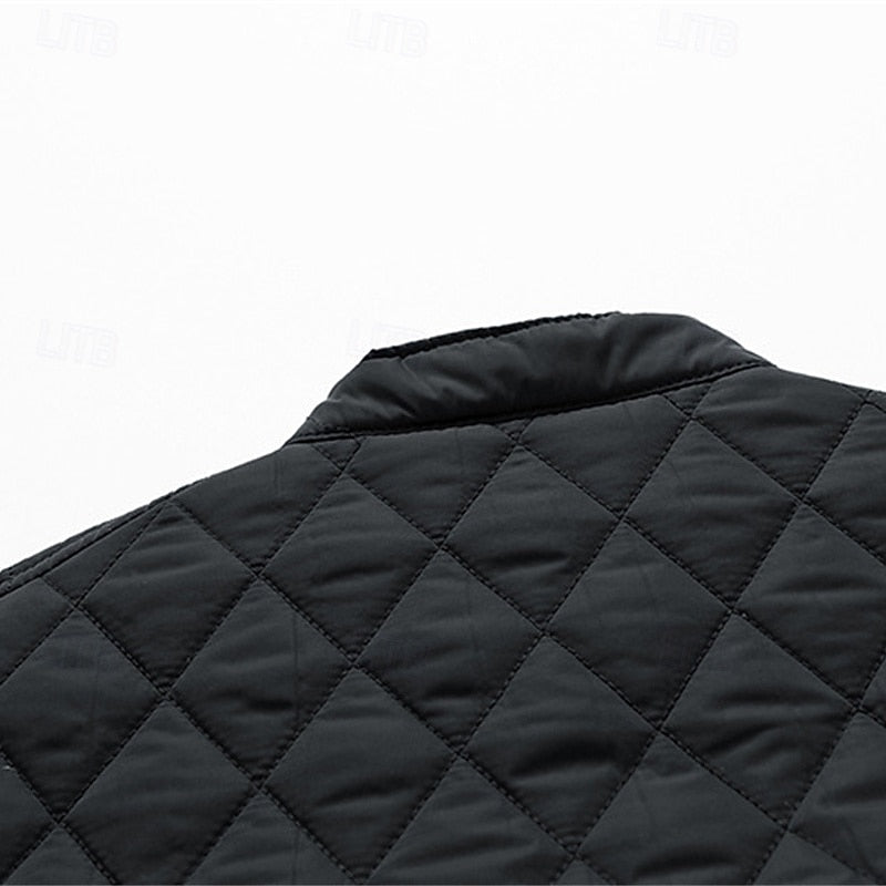 Edvard | Herre Vinterjakke med Stehkrave - Black - Image 9