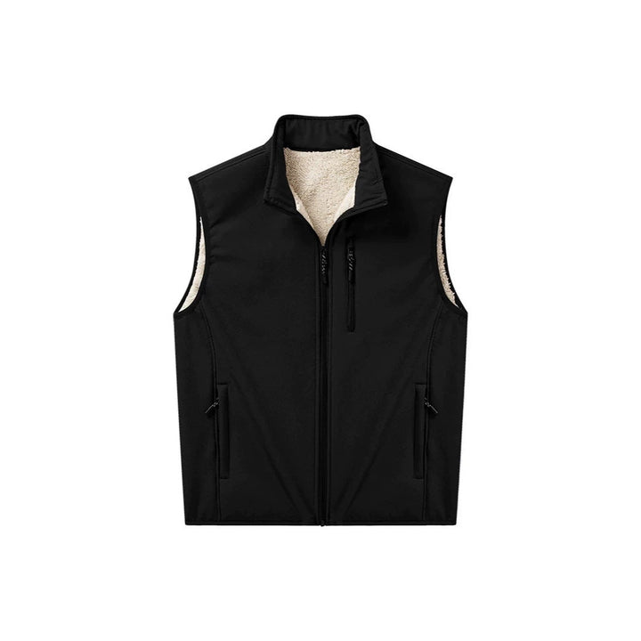 Edvold | Herre Softshell-Vest med Sherpa-For - Blue - Image 4
