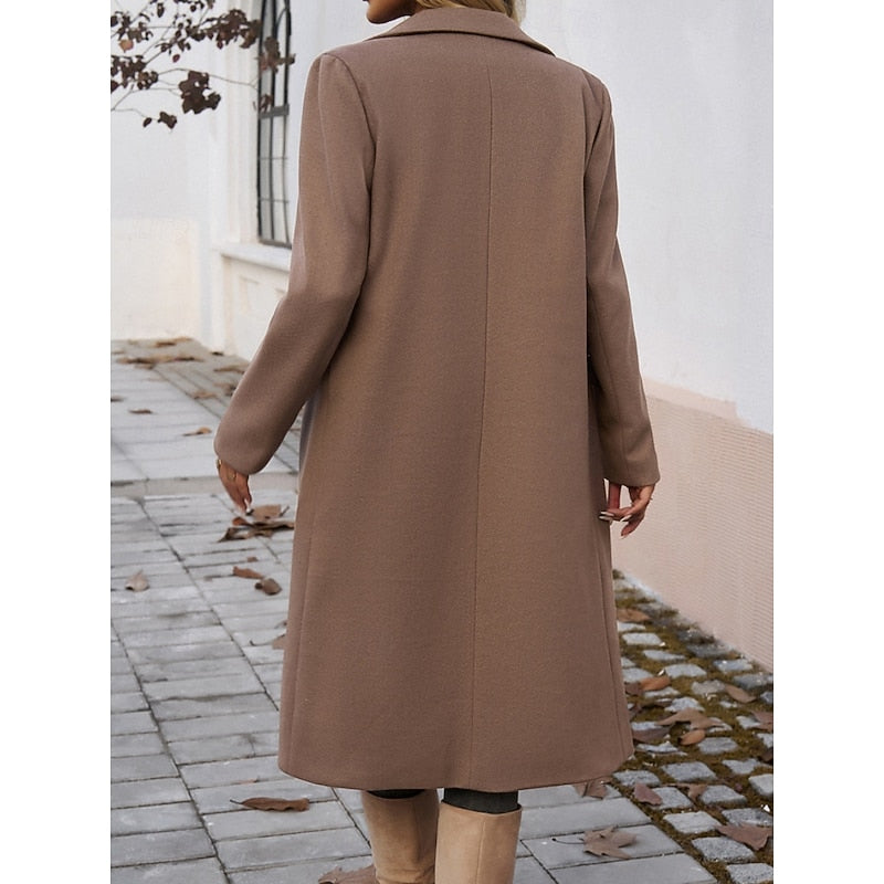 Eldrid | Dame Lang Frakke Efterår Vinter - Dark Grey - Image 12