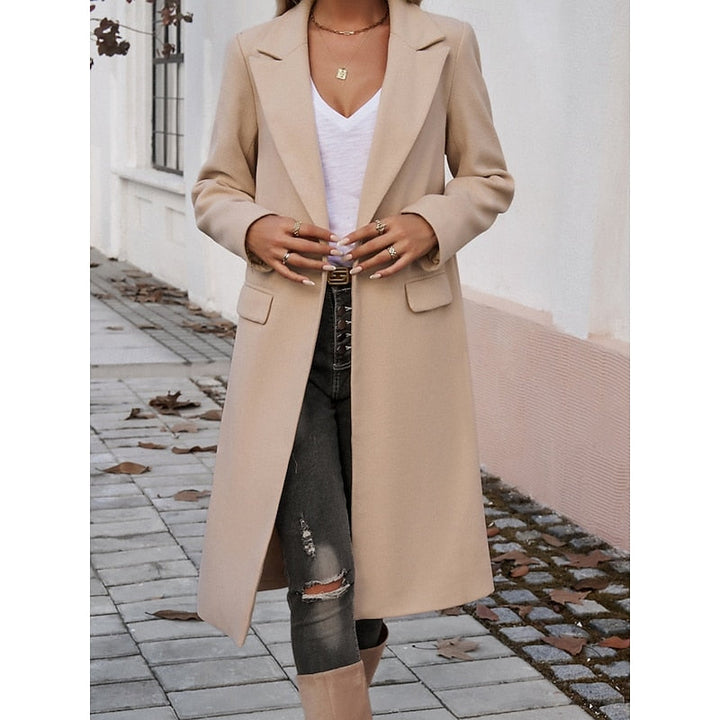 Eldrid | Dame Lang Frakke Efterår Vinter - Dark Grey - Image 13