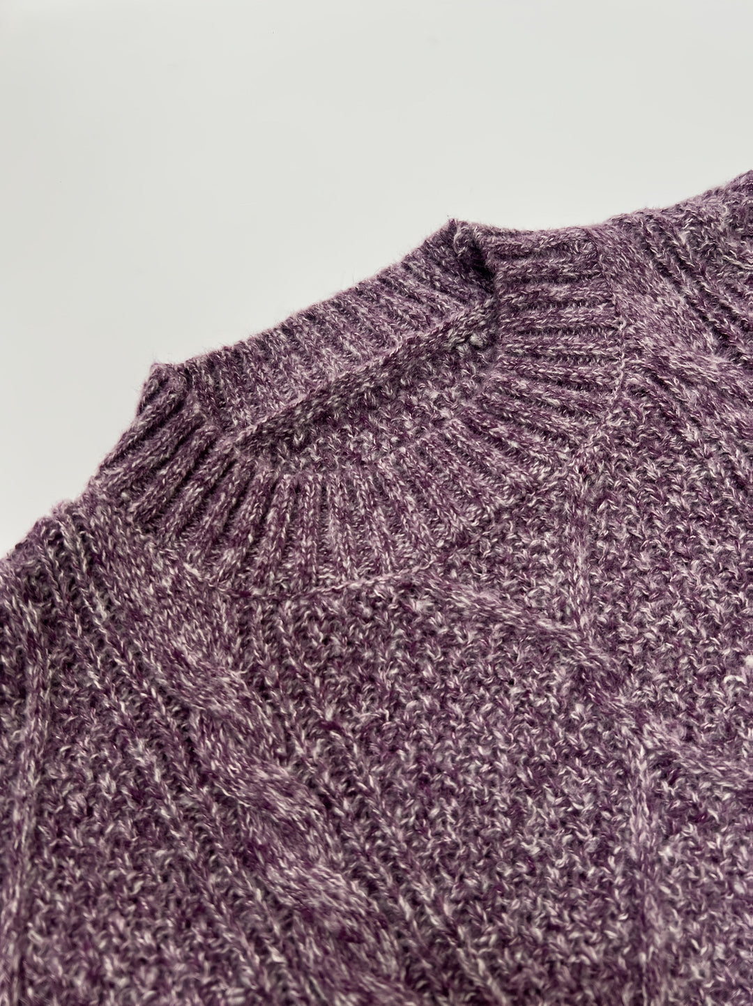 Eldvina | Dame Strikket Kjole Kabelstrik - Purple - Image 5