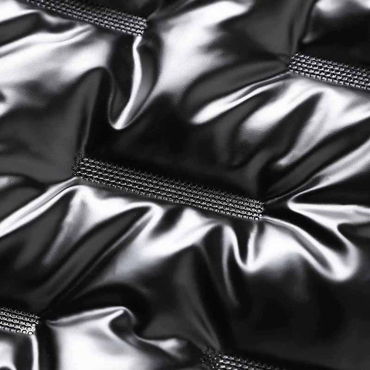 Evald | Herre vinterjakke quiltet metallic - Black - Image 5