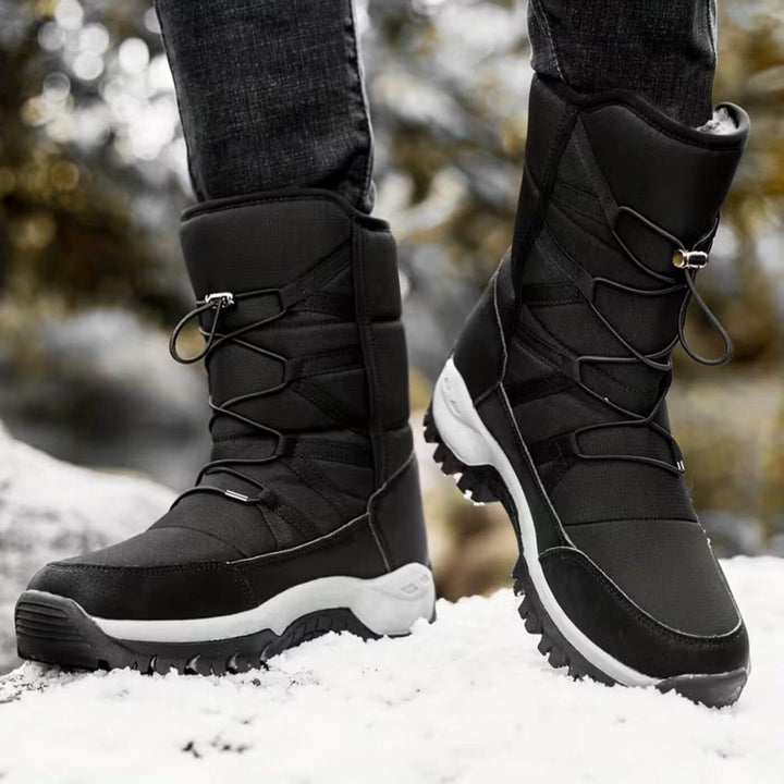 Falrik | Herre Vinterstøvler Vandtætte Snowboots - Black - Image 3
