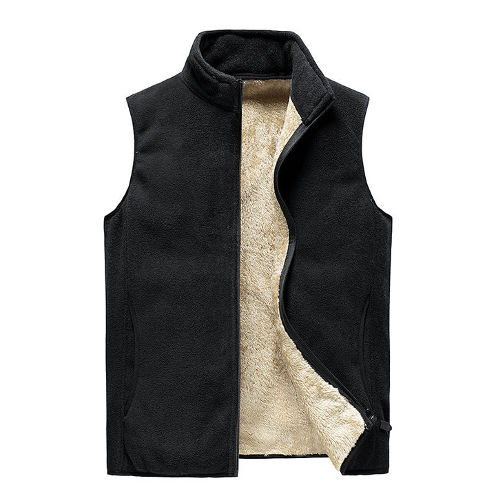 Falveid | Herre fleecejakke uden ærmer vintergilet - Black - Image 1