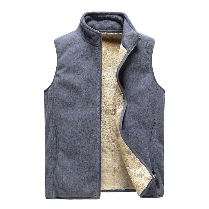 Falveid | Herre fleecejakke uden ærmer vintergilet - Black - Image 3