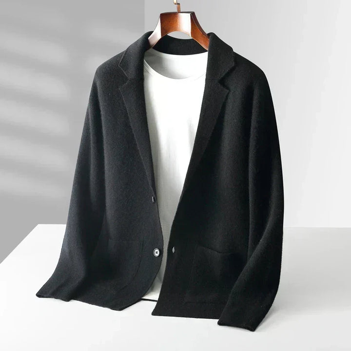 Falvund | Herre Strikblazer Casual Sakko - Brown - Image 4