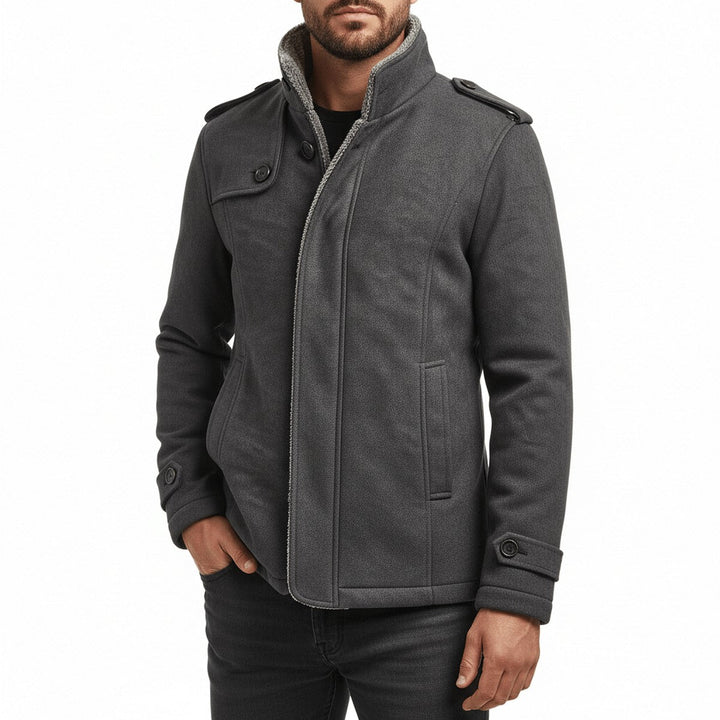 Fenwick | Herre Vinterfrakke med Sherpa-For - Camel - Image 2