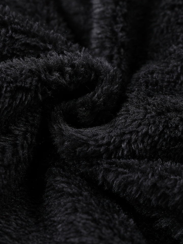 Folke | Herre vinterjakke med hætte steppet - Black - Image 19