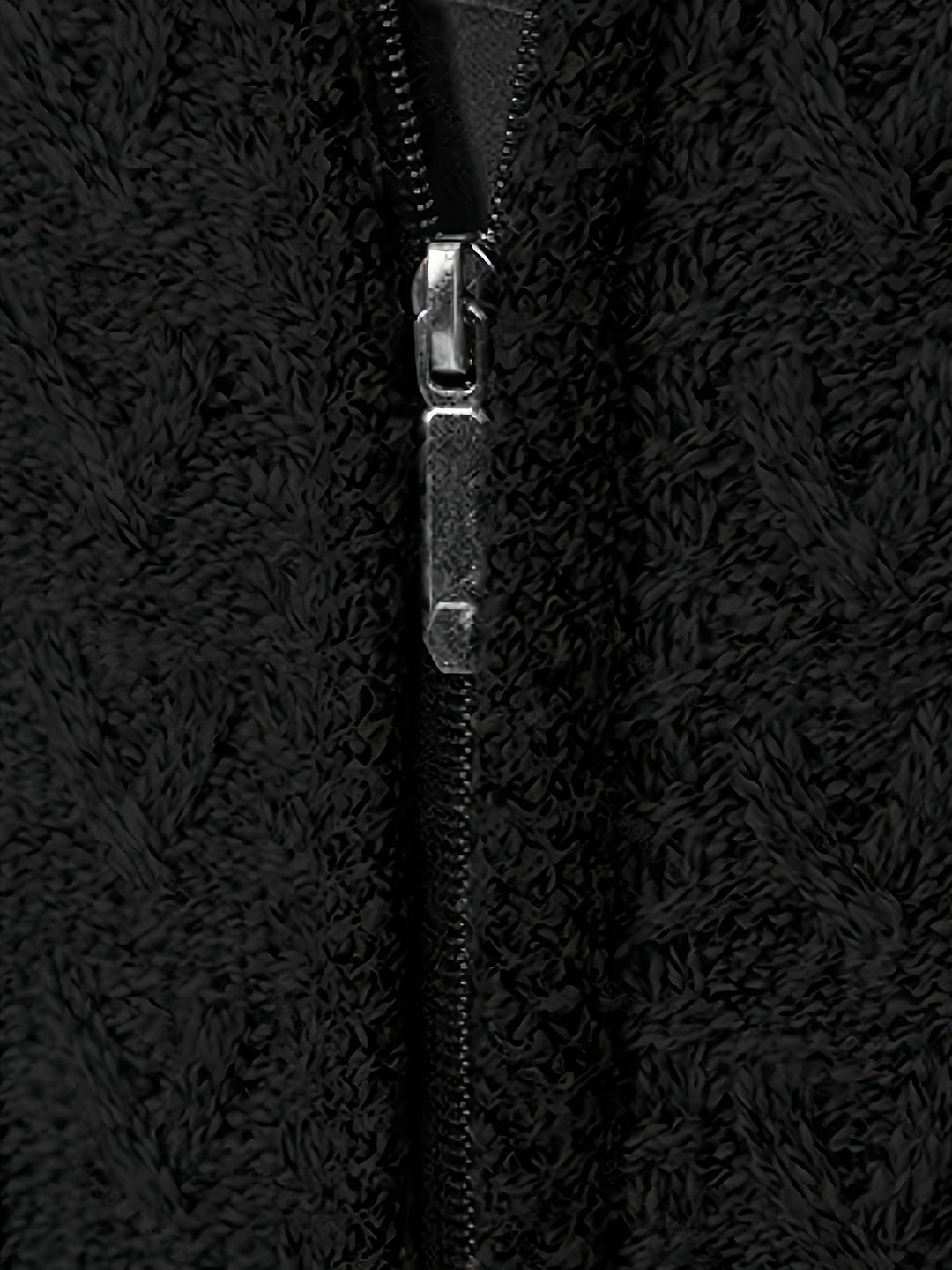Gerold | Herre Striktrøje Lynlås Zopfmønster - Black - Image 3