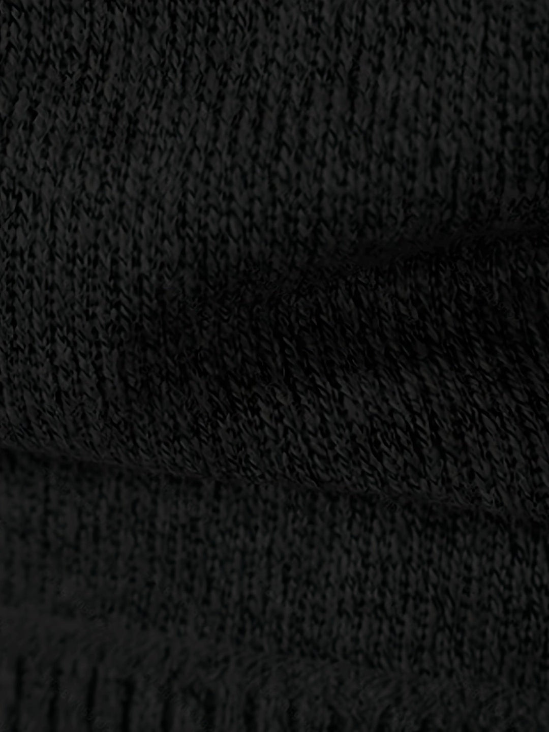 Gerold | Herre Striktrøje Lynlås Zopfmønster - Black - Image 4