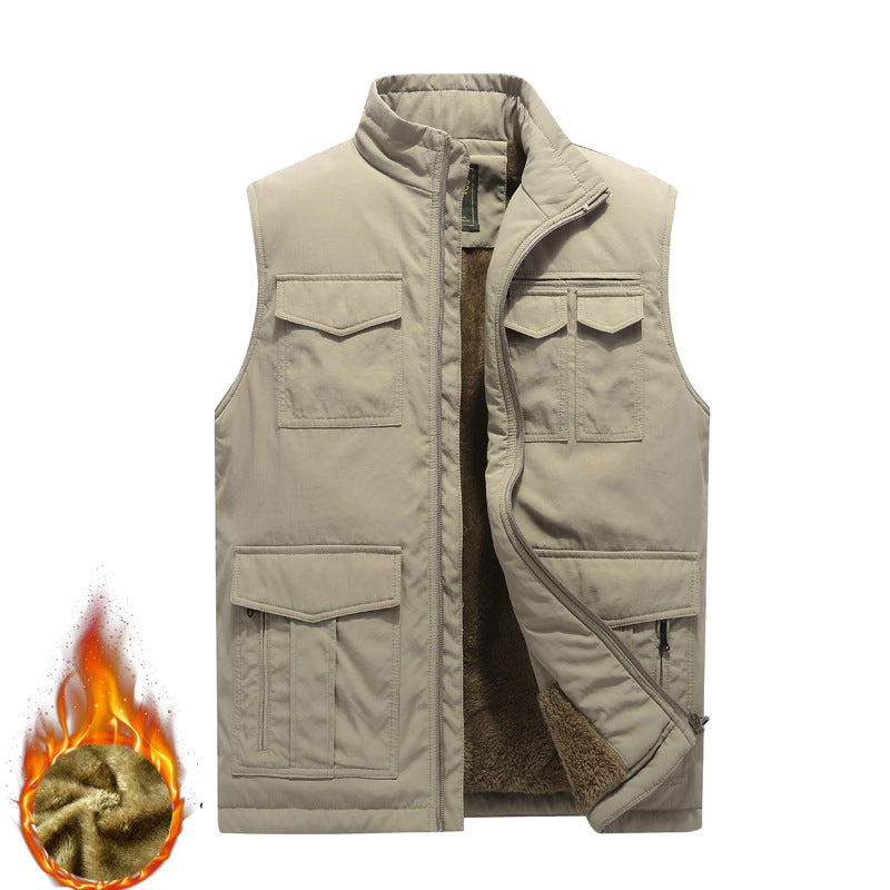 Golvern | Herre vintervest med fleece-for - Navy - Image 6