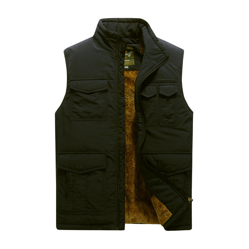 Golvern | Herre vintervest med fleece-for - Navy - Image 7