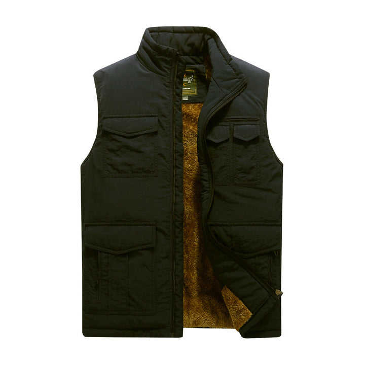 Golvern | Herre vintervest med fleece-for - Navy - Image 7
