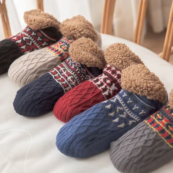 Golvhavn | Herre Hjemmesko med Sherpa-for - Light Grey - Image 12