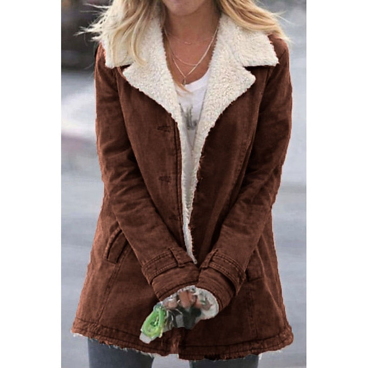 Golvrid | Dame Fleecejakke med Sherpa-For - Grey - Image 3