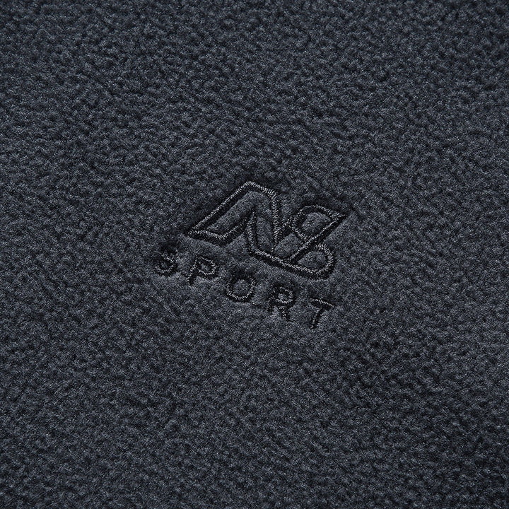 Golvsten | Herre Fleecevest Stående Krave - Dark Grey - Image 5