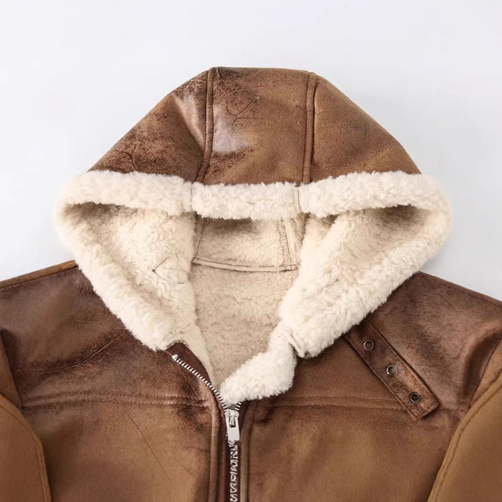 Grimkel | Herre fleece-foret vest med hætte - Grey - Image 2