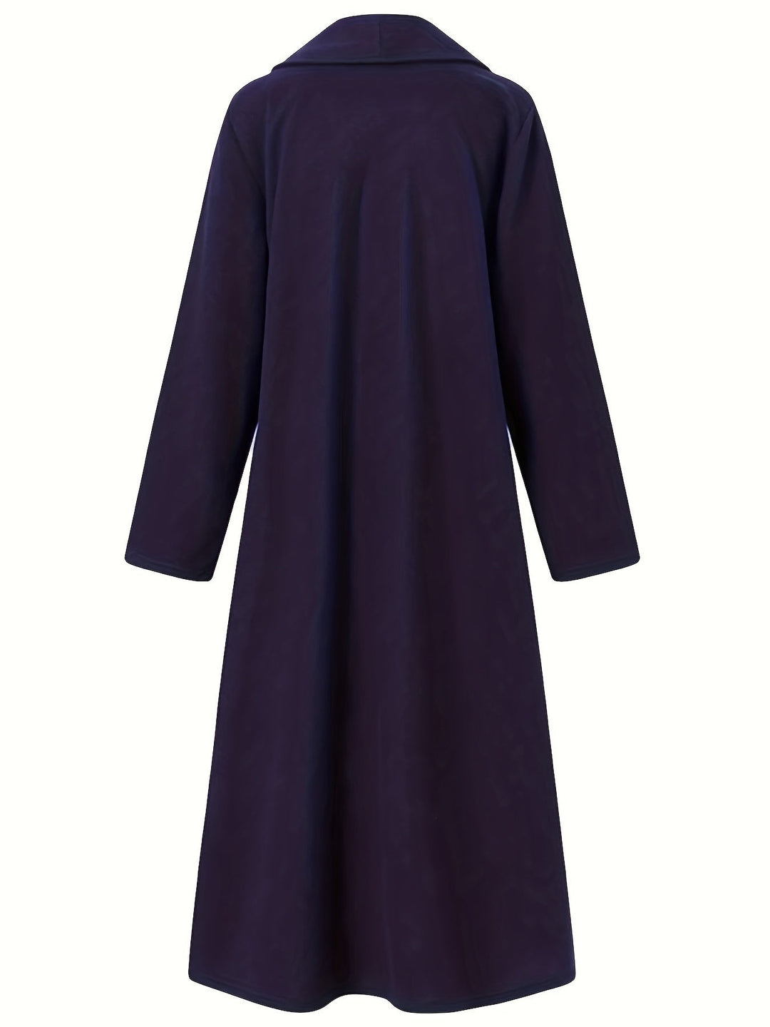 Gunnhild | Dame Lang Frakke Åben Front - Olive Green - Image 13