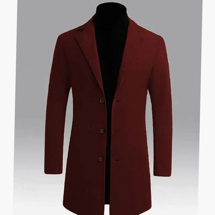 Halvard | Herre Klassisk Langfrakke - Dark Grey - Image 10