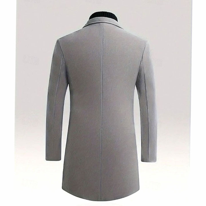 Halvard | Herre Klassisk Langfrakke - Dark Grey - Image 6