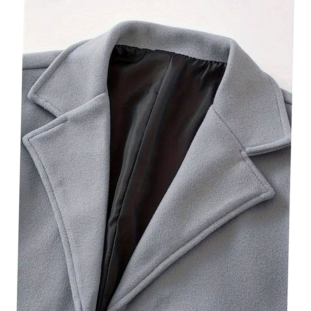 Halvard | Herre Klassisk Langfrakke - Dark Grey - Image 7